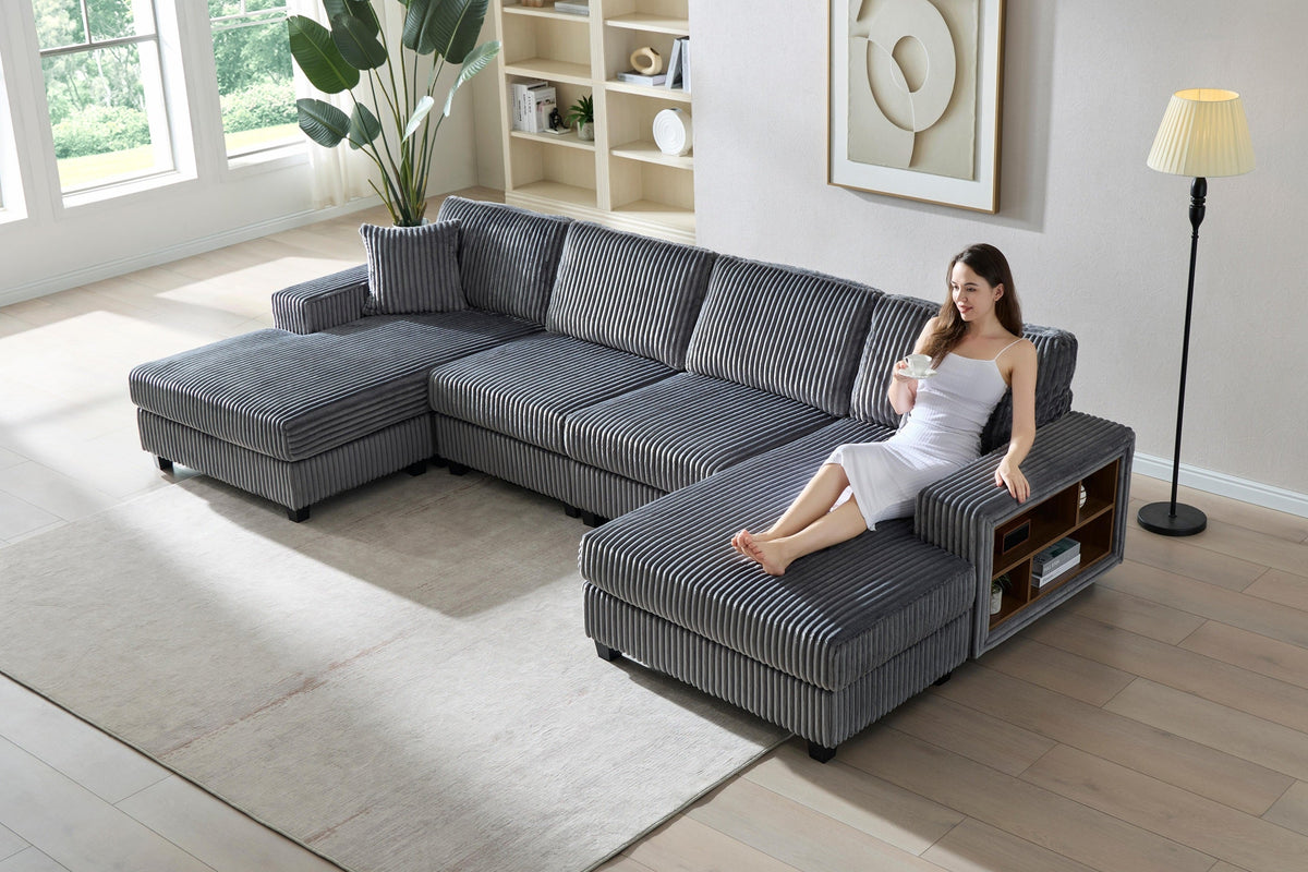 CUREN 139" Sleeper Sofa
