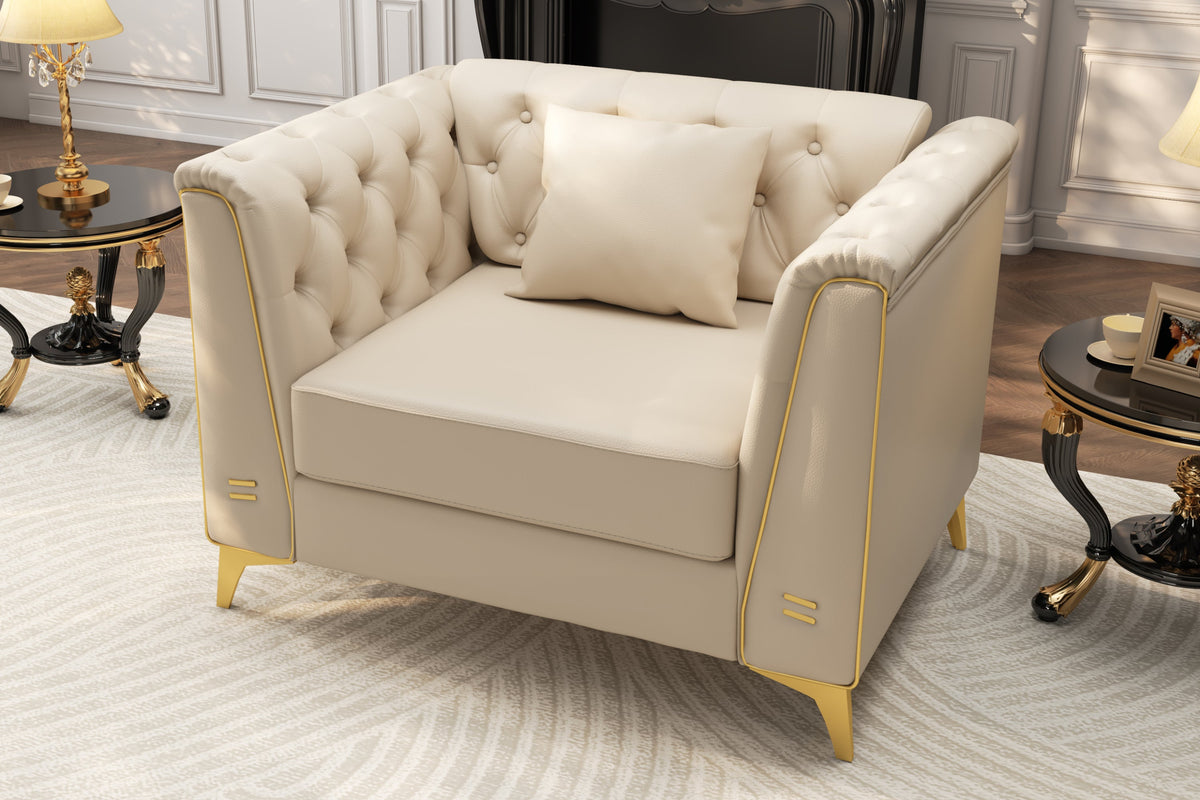 FALVINO Chesterfield 40" Single Armchair