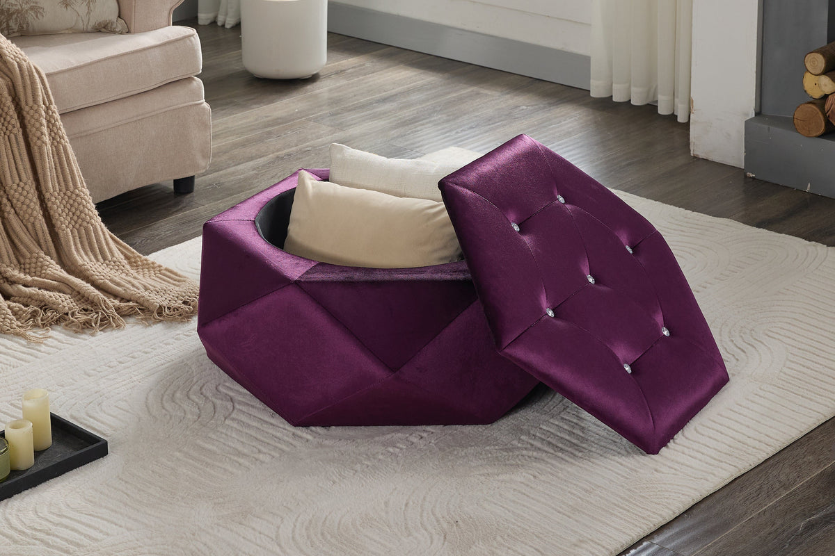 TARON 33" Storage Ottoman