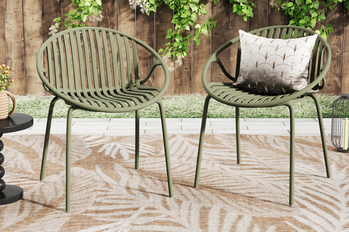 HERON Patio Dining Chairs - Set of 2