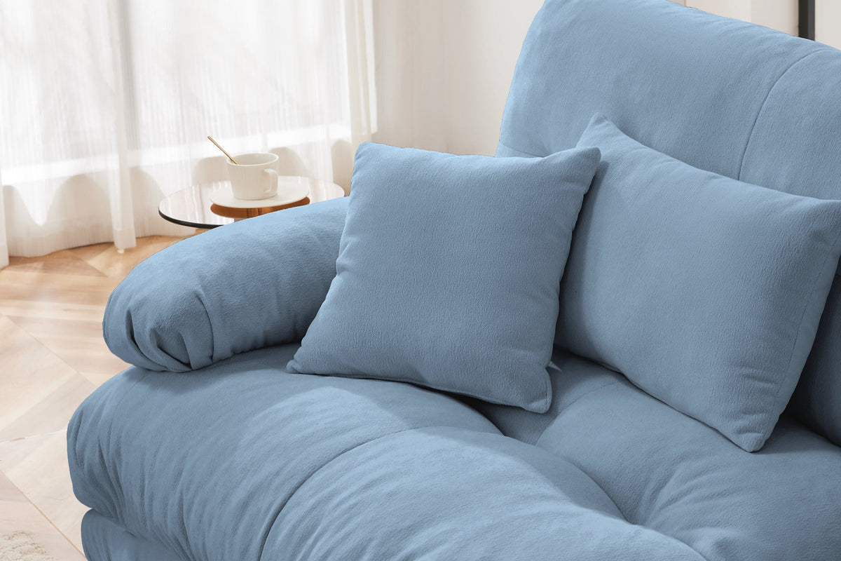 CLOUDIES 134&quot; Sofa 3 Seater with 1 Ottoman