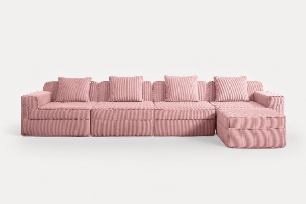 MARTHA 153" 4-Seater Sofa with 1 Ottoman