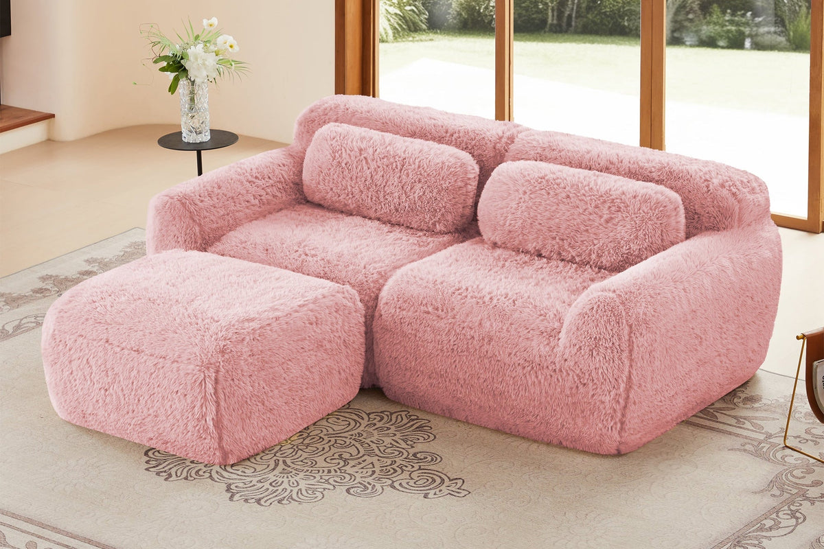MELLOW 80" Loveseat with 1 Ottoman