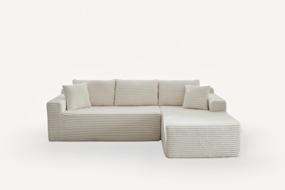 NOUVA 103" Corduroy Right Chaise Sofa