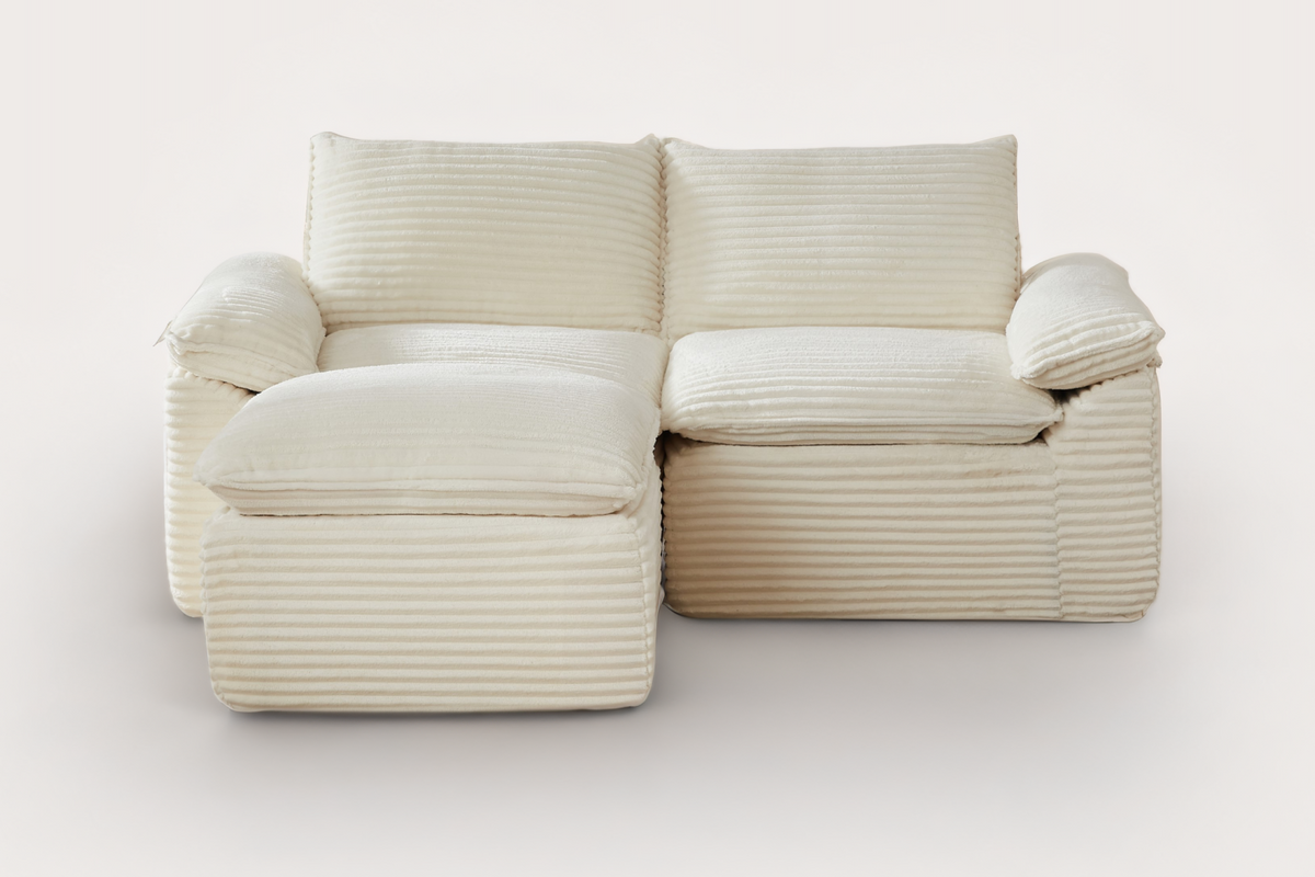 VELLO 80" Loveseat with 1 Ottoman