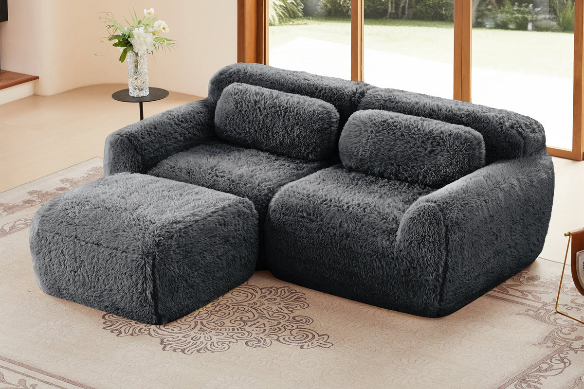 MELLOW 80" Loveseat with 1 Ottoman