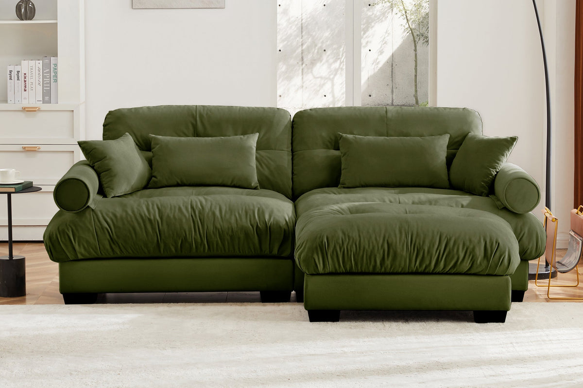 CLOUDIES 94&quot; Loveseat with 1 Ottoman