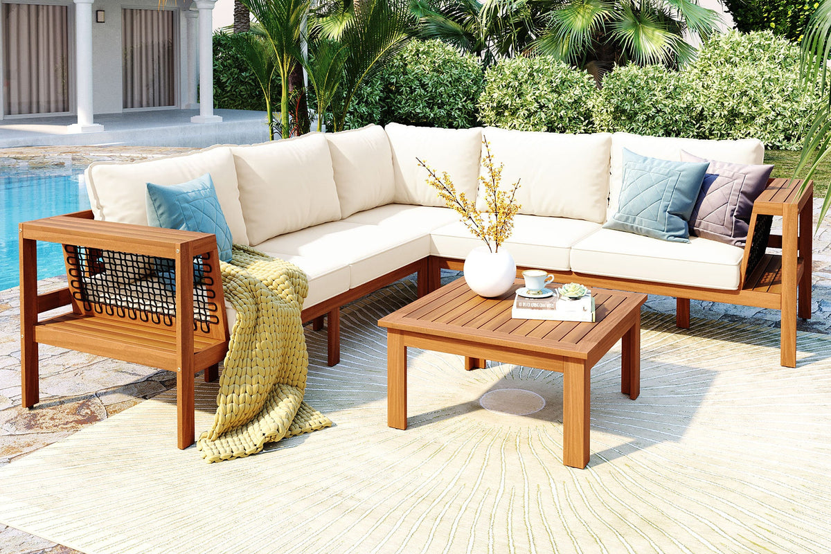 DAXOR 4 Pieces Outdoor Sofa