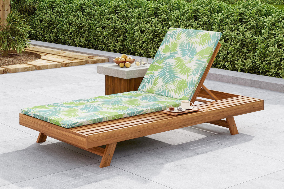 ORVA Lounge Chaise Side Table Set 2 Inch Thick Pad