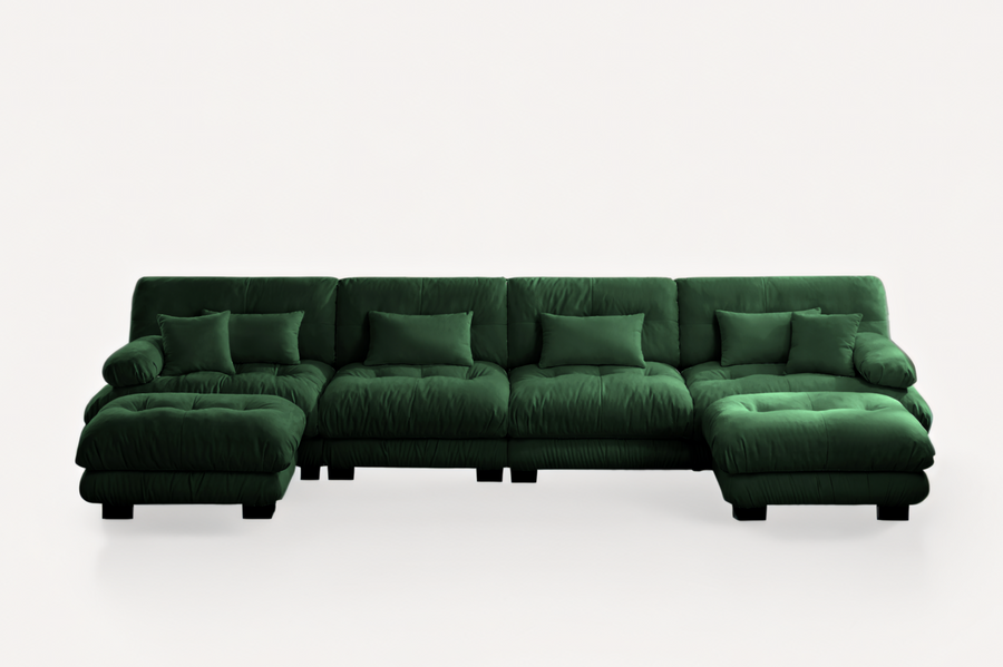 4-Seater with 2 Ottomans