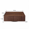 Brenzia Square Walnut Coffee Table
