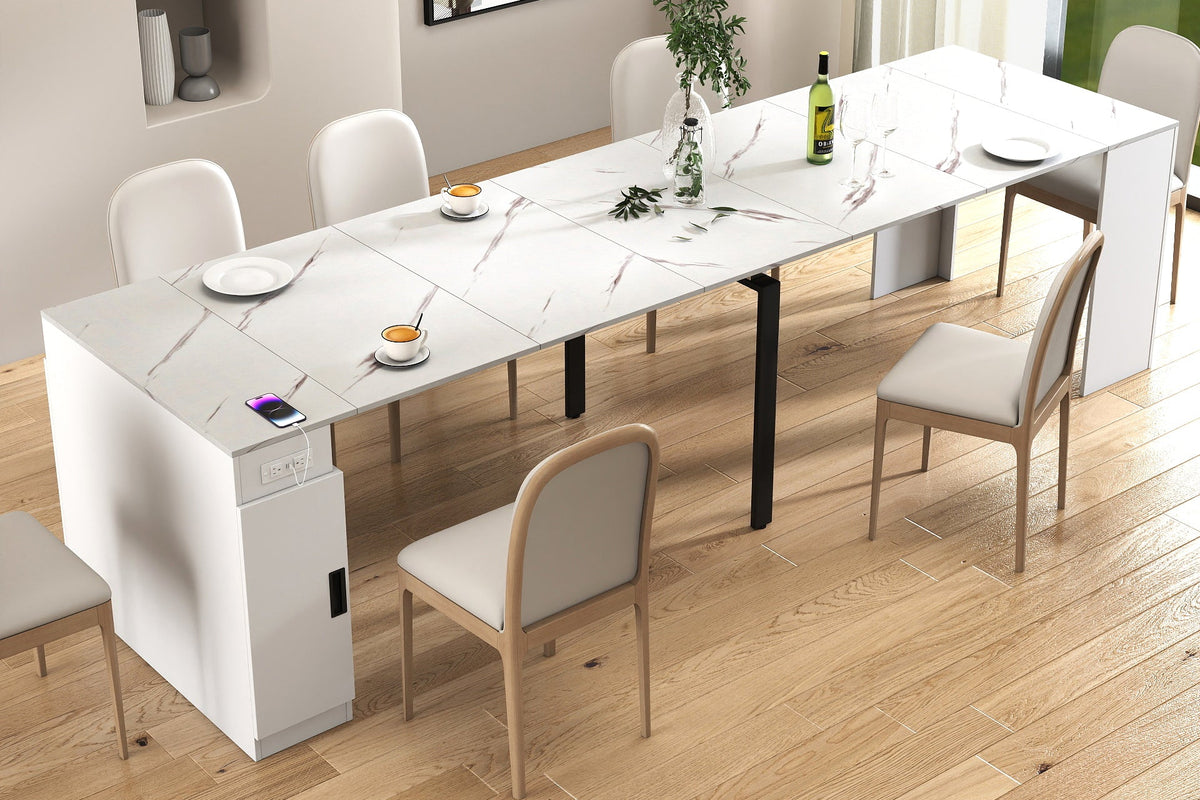 LINDEN 23"-118" Extendable Dining Table