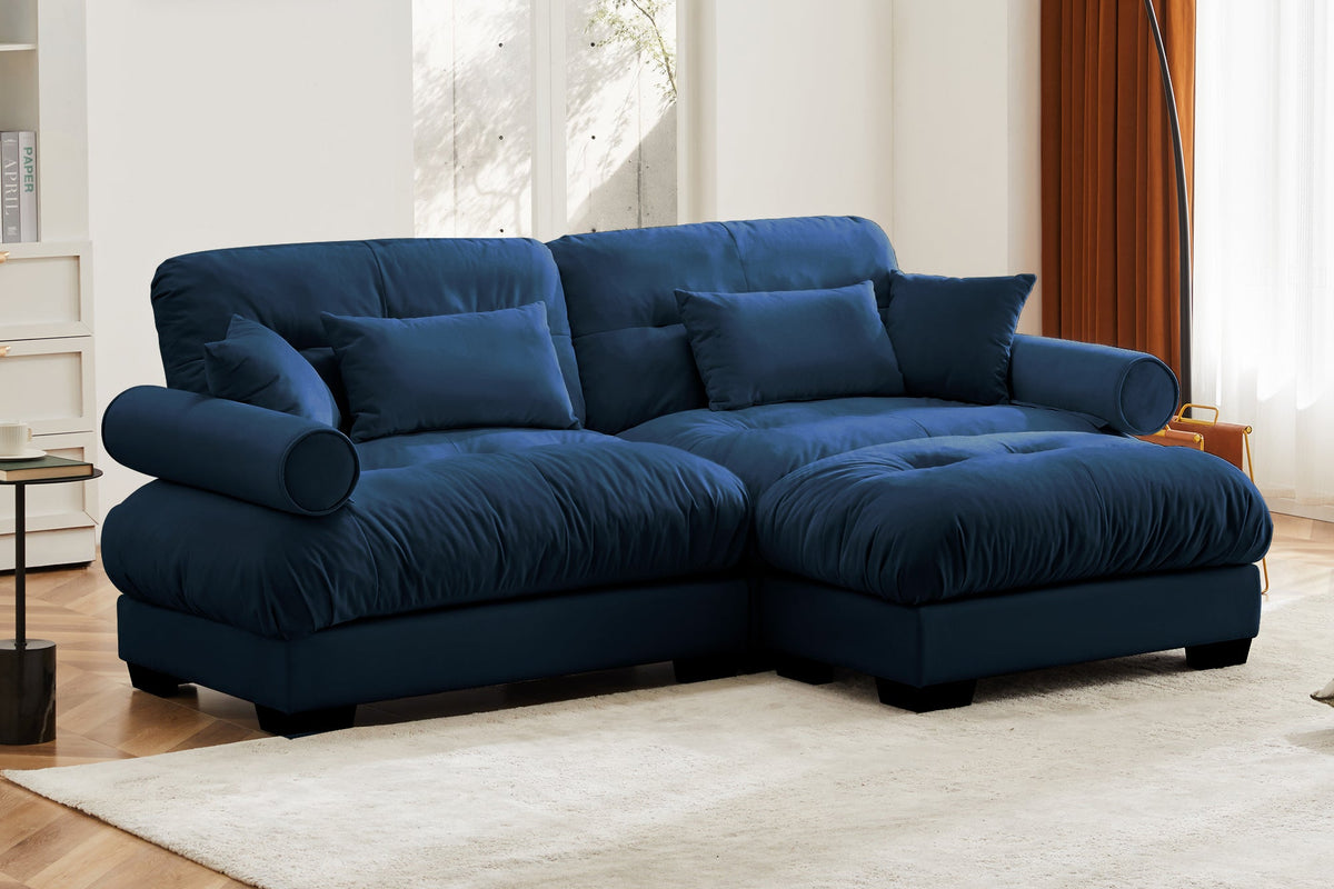 CLOUDIES 94&quot; Loveseat with 1 Ottoman