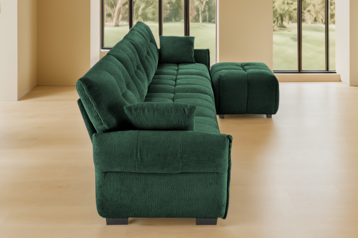 CHARLOTTE 141&quot; 4 Seater Sofa 1 Ottoman