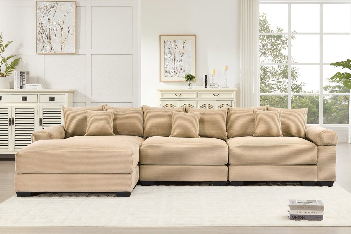 DESEO 130" 3-Seater with 1 Ottoman