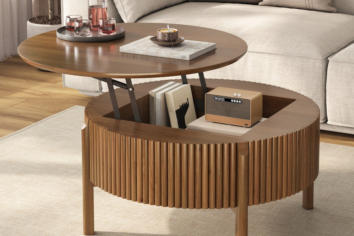EVRIZO 30" Lift-Top Coffee Table with Storage