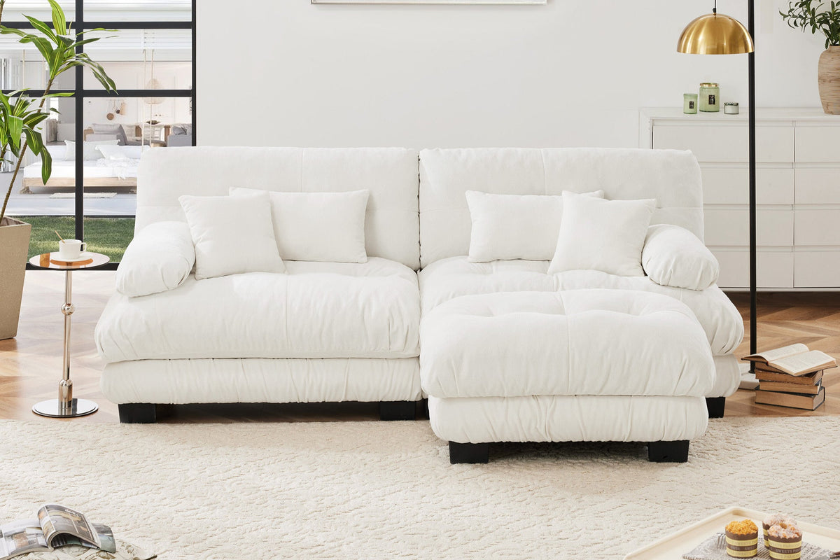 CLOUDIES 94" Loveseat with 1 Ottoman