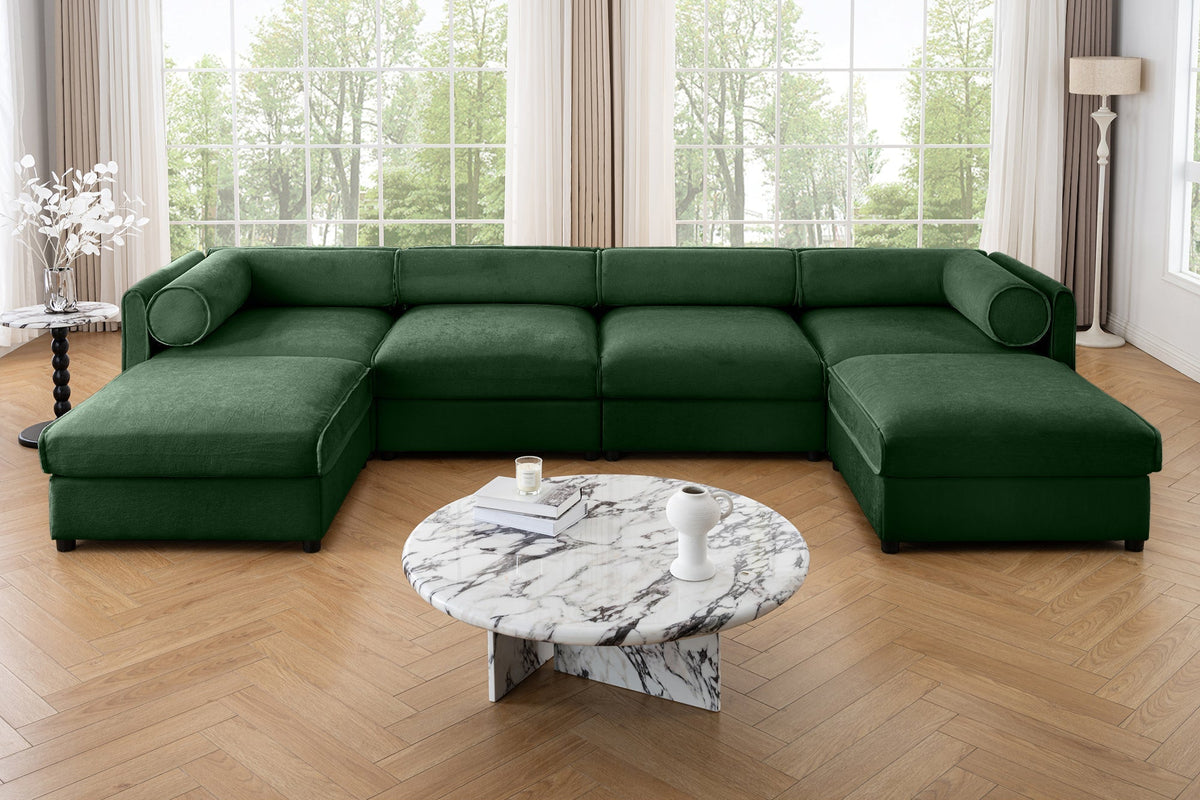 PERTH 142&quot; Sofa 4 Seater with 2 Ottoman