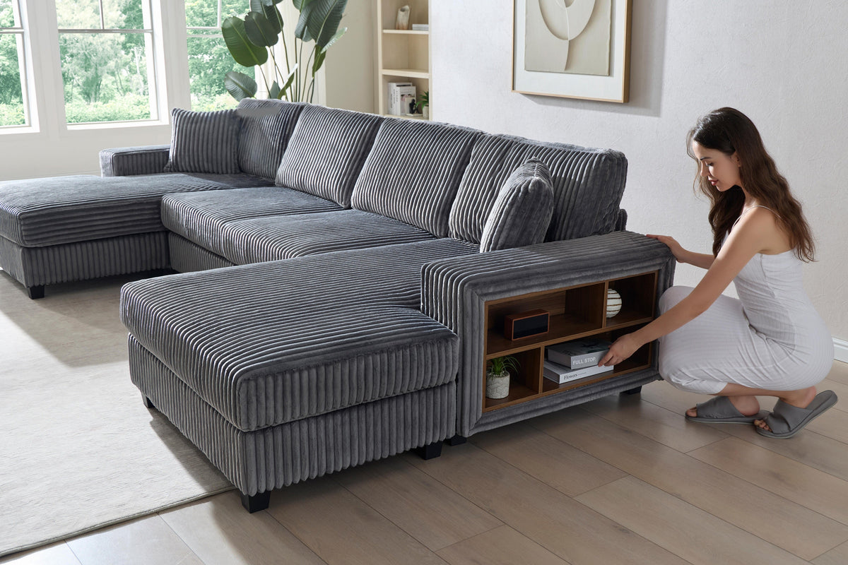 CUREN 139" Sleeper Sofa