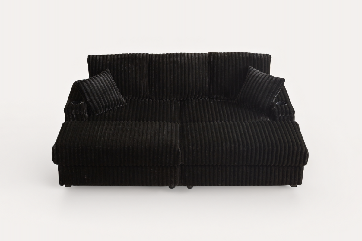ZYLO 84" Loveseat with 2 Ottomans