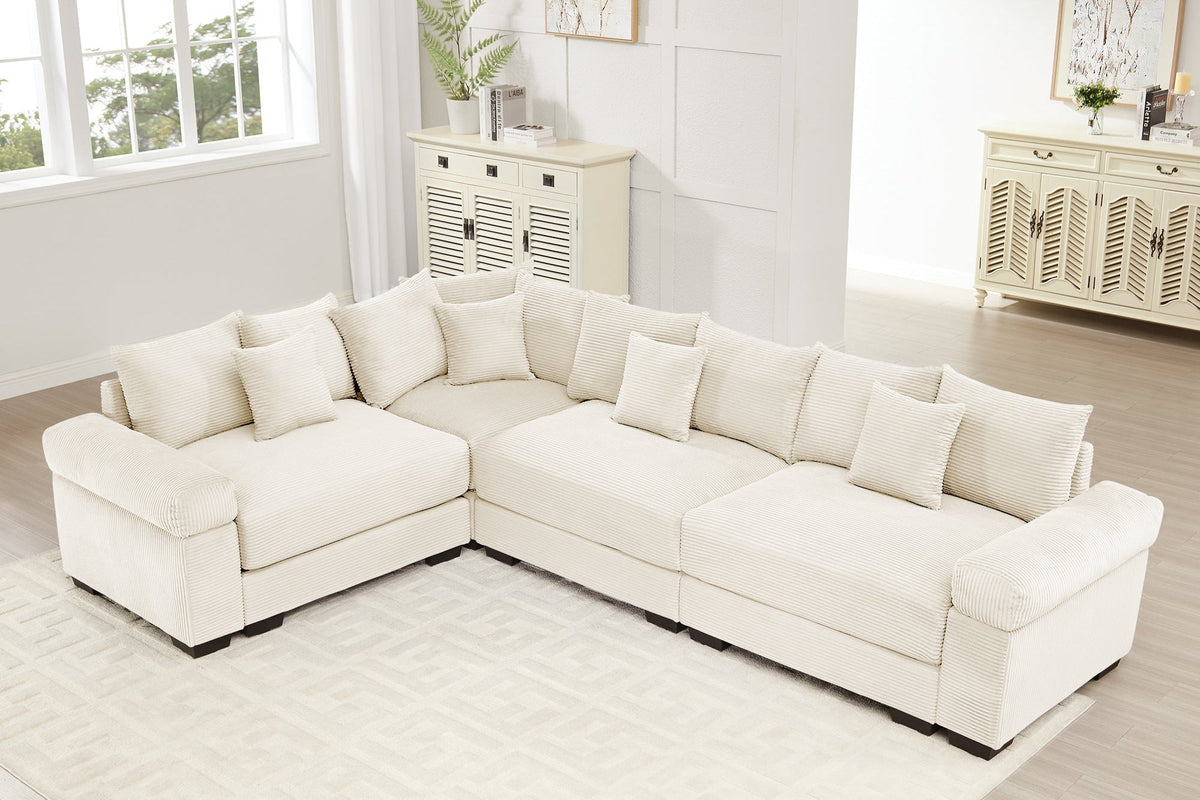 DESEO 196&quot; Sectional Sofa