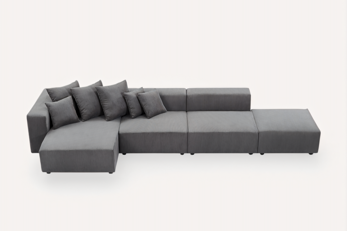 LUNOR 155&quot; 4 Seaters Sectional
