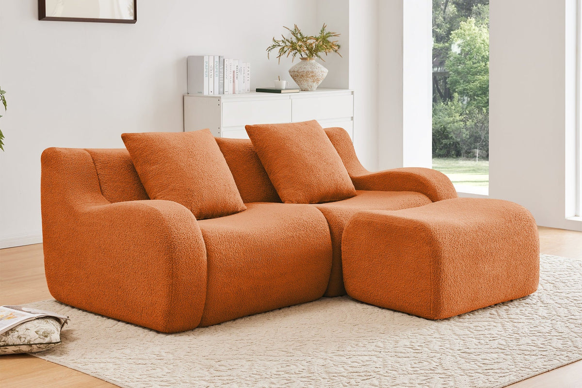 ROMA 82.7" Loveseat with 1 Ottoman