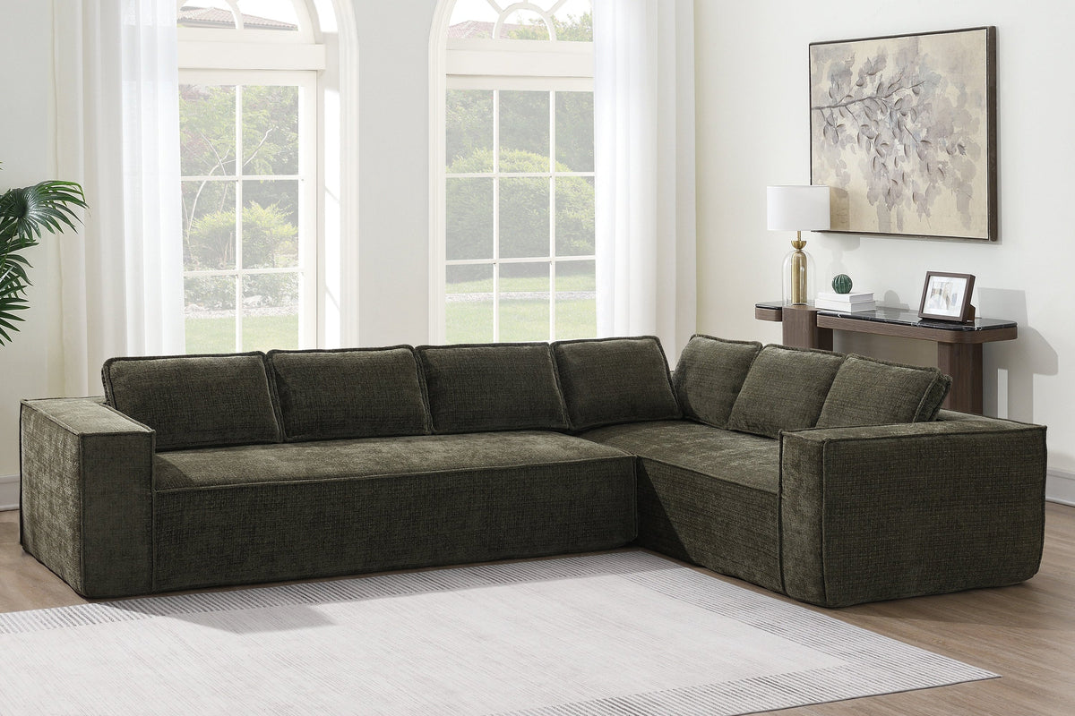 NOUVA 130&quot; Chenille 6-Seater sofa