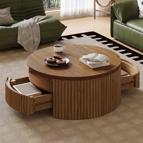 HAVRIXO Round Coffee Table