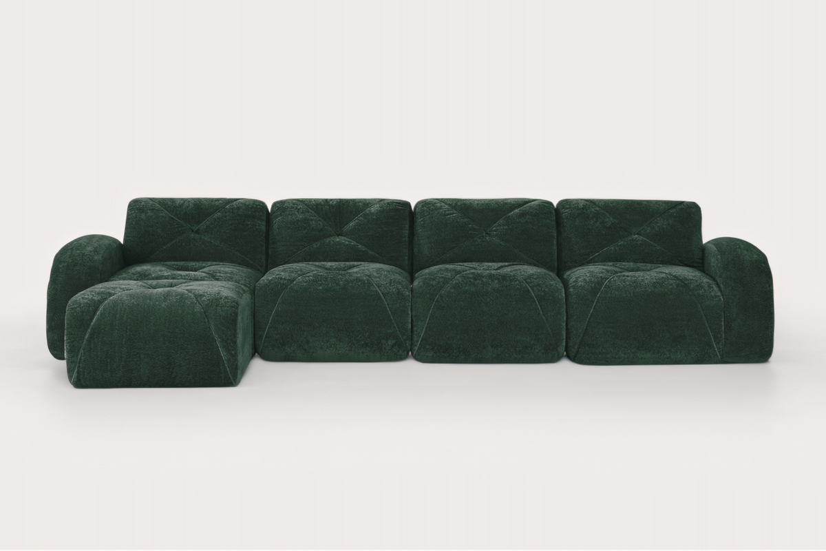 MYLO 140" 4-Seater Sofa with 1 Ottoman