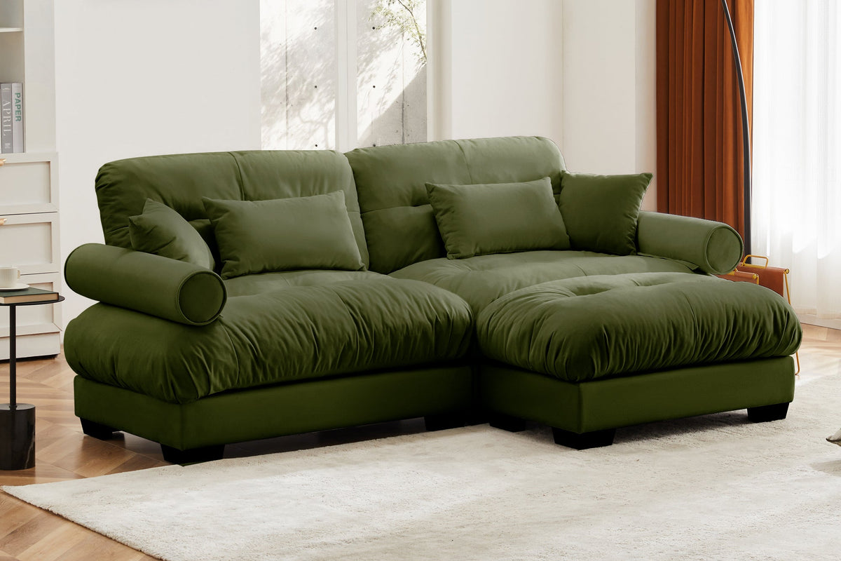 CLOUDIES 94&quot; Loveseat with 1 Ottoman