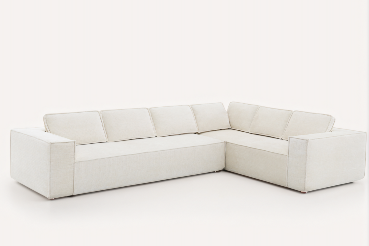 NOUVA 130&quot; Chenille 6-Seater sofa