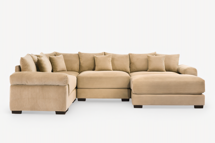 117" Sectional with Ottoman