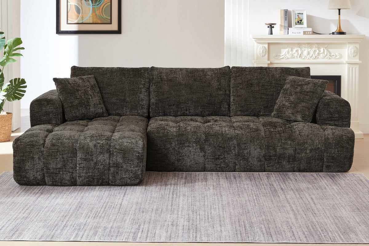 ELARA 108" Chenille Left Chaise Sofa