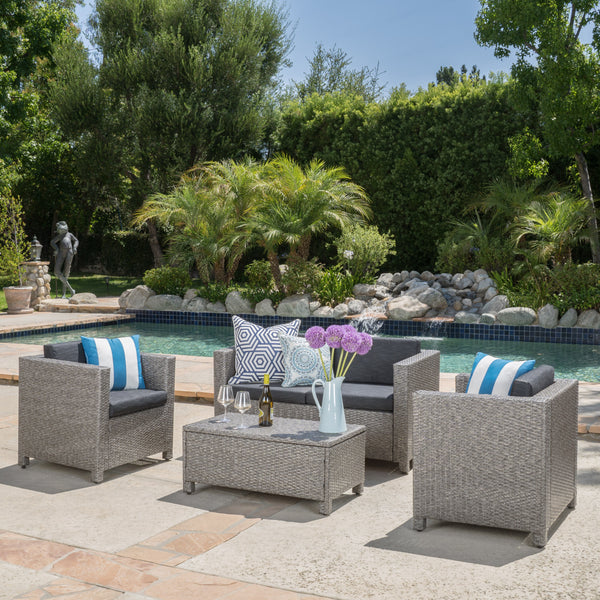 Puerta Outdoor Wicker Lounge Set