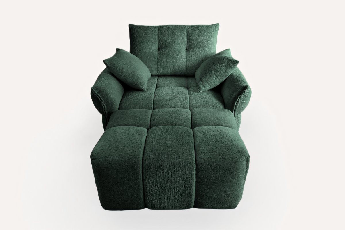 CHARLOTTE 47&quot; Sofa with 1 Ottoman