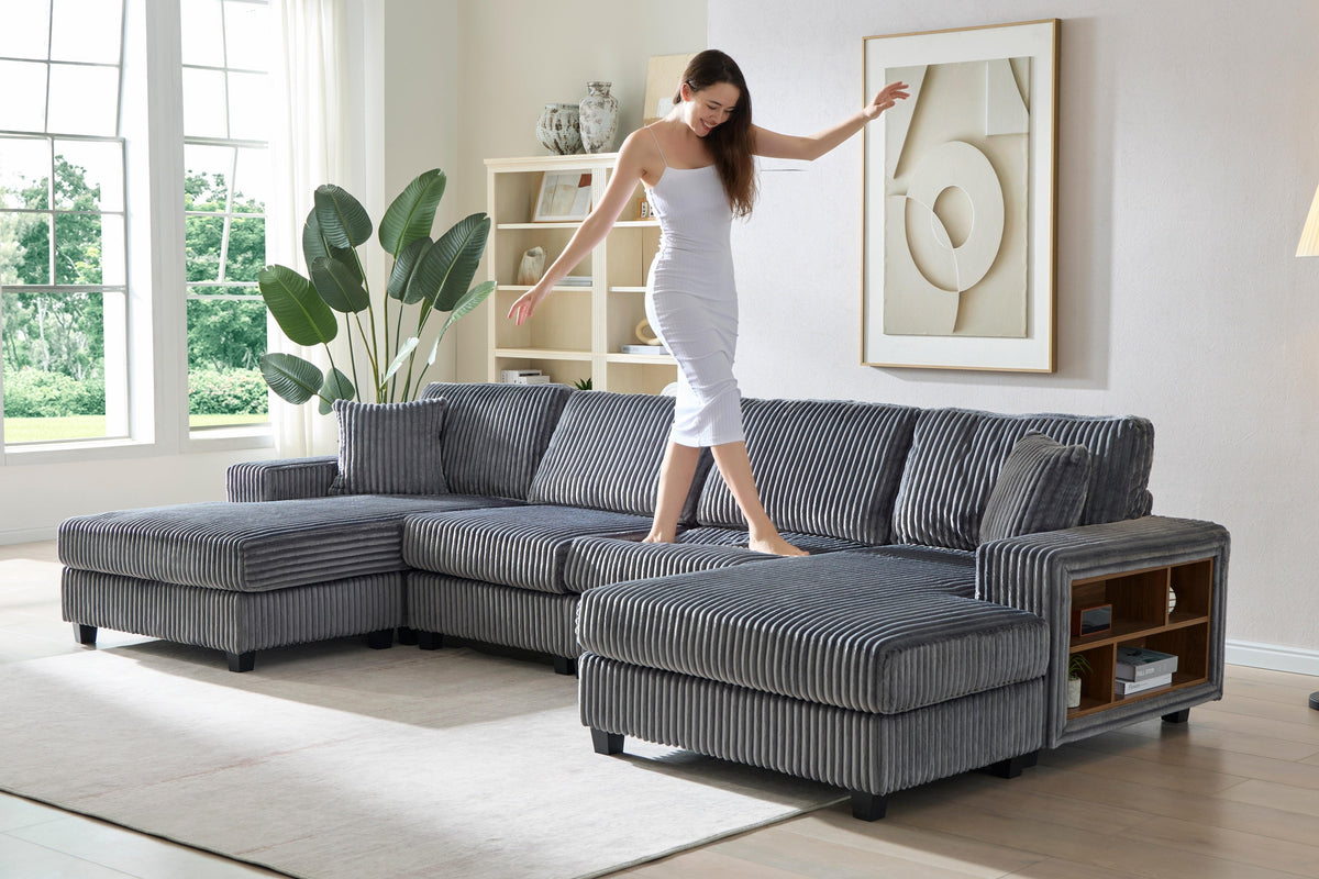 CUREN 139" Sleeper Sofa