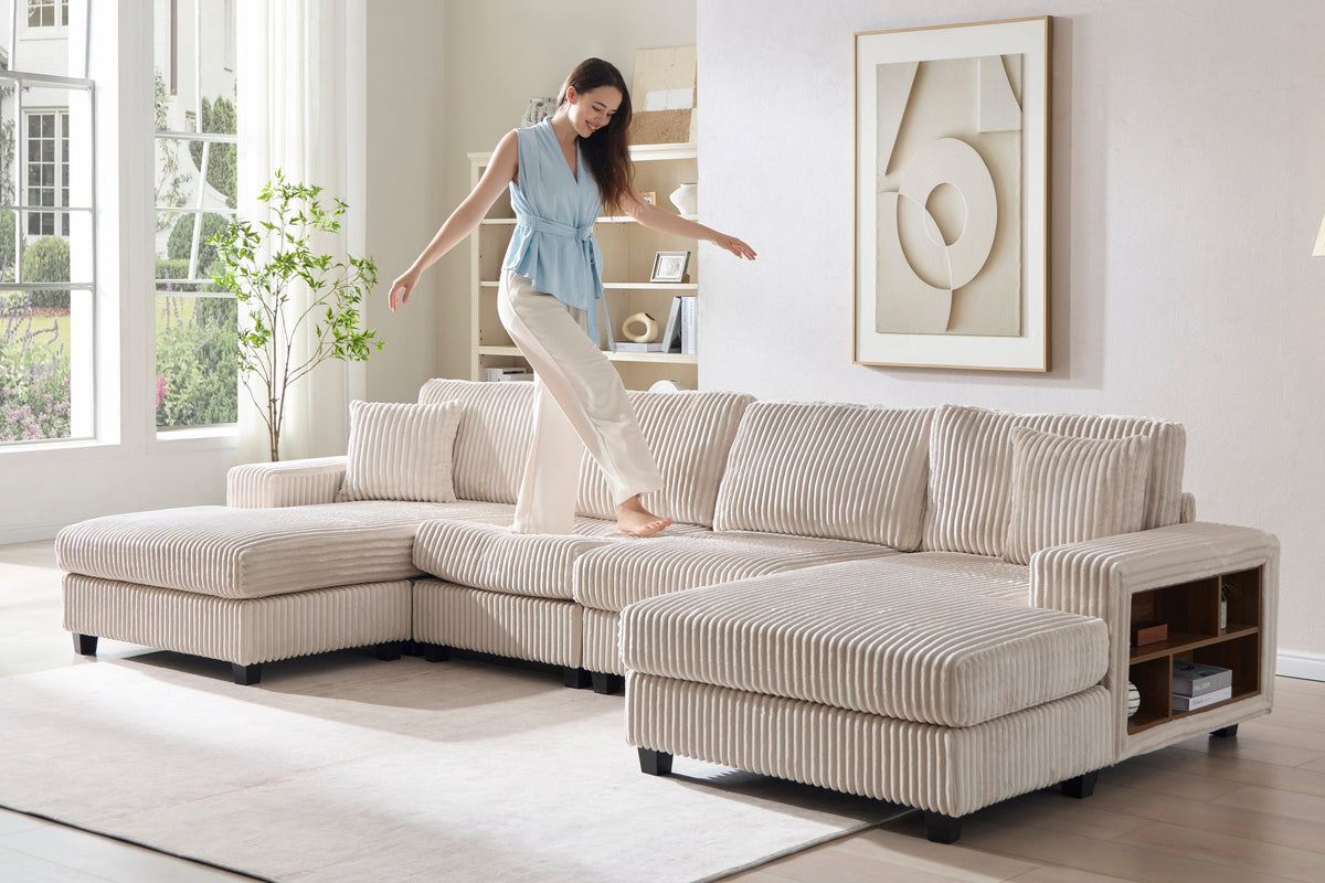 CUREN 139" Sleeper Sofa