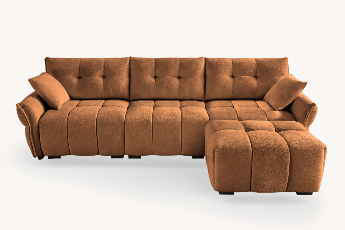 CHARLOTTE 110&quot; 3 Seater Sofa with 1 Ottoman
