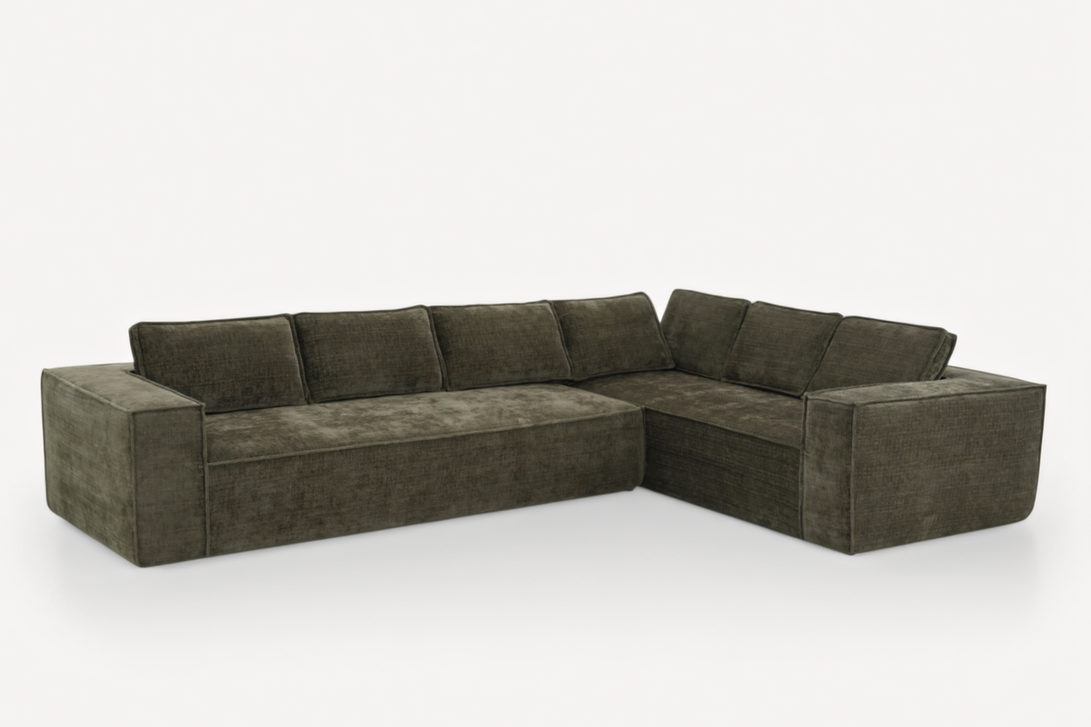 NOUVA 130&quot; Chenille 6-Seater sofa
