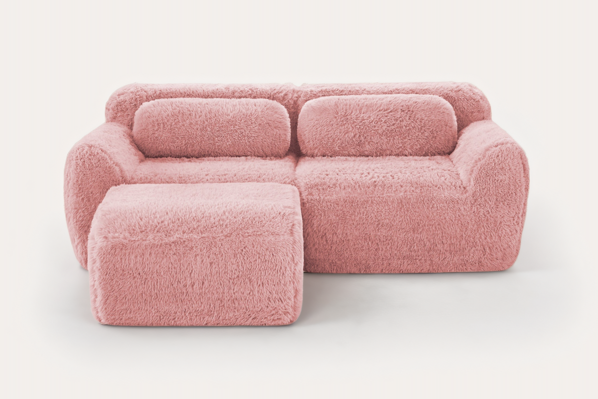 MELLOW 80" Loveseat with 1 Ottoman