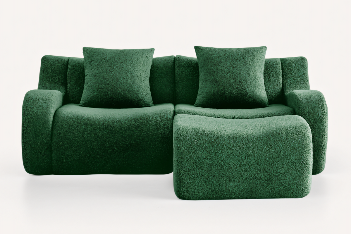 ROMA 82.7" Loveseat with 1 Ottoman