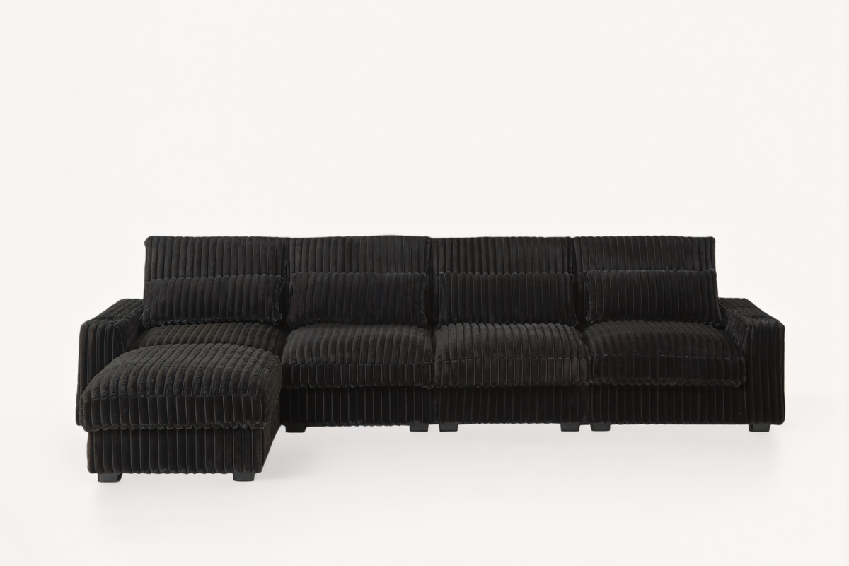 SERENO 126&quot; 4-Seater Sofa with 1 Ottoman