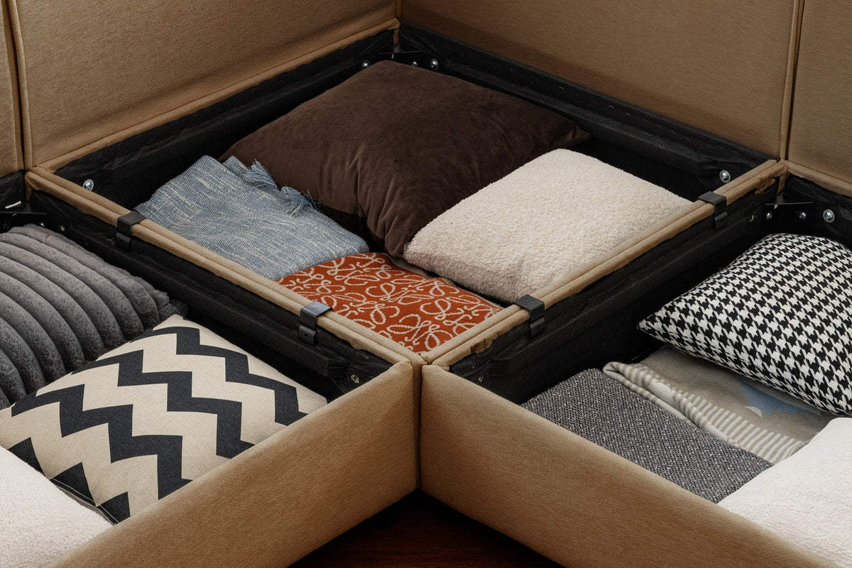 PERTH 142&quot; Sofa 4 Seater with 1 Ottoman