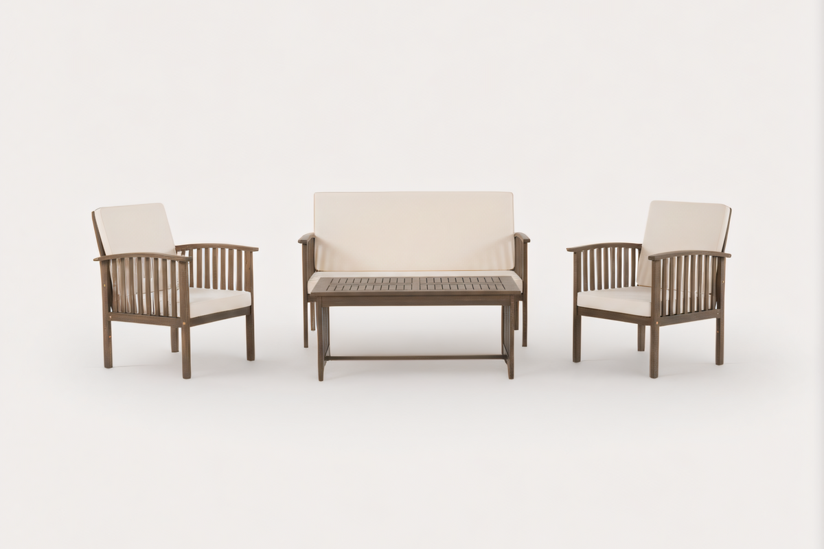 LOVEN Outdoor 4-Piece Chat Set