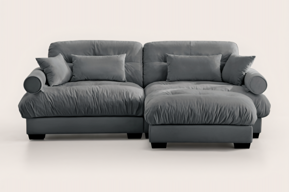 CLOUDIES 94&quot; Loveseat with 1 Ottoman