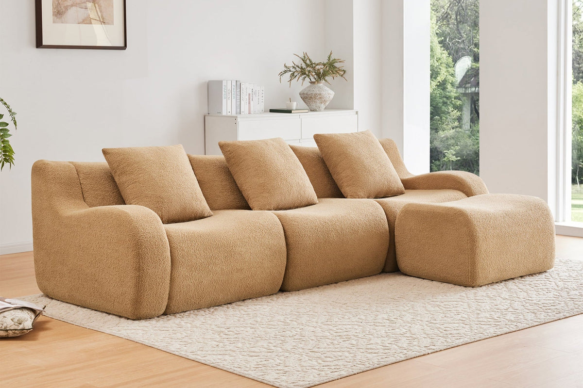 ROMA 115.3" 3-Seater Sofa with 1 Ottoman