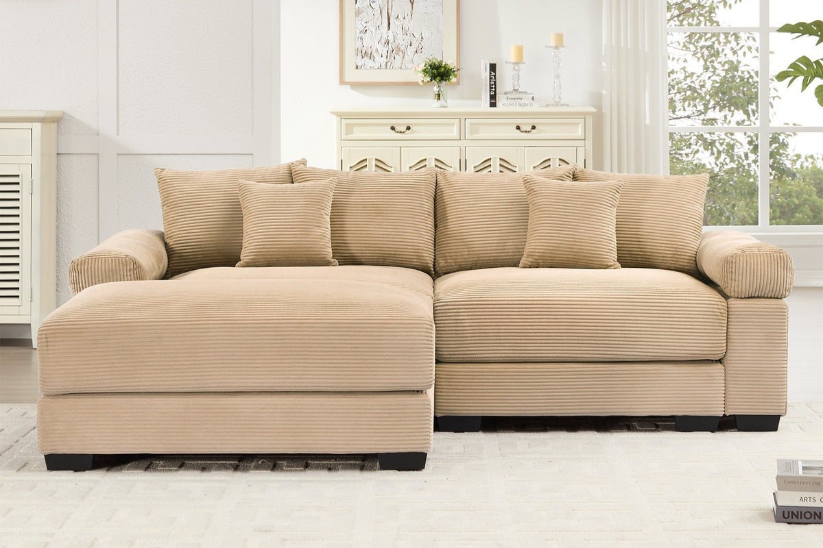 DESEO 92&quot; Loveseat with 1 Ottoman