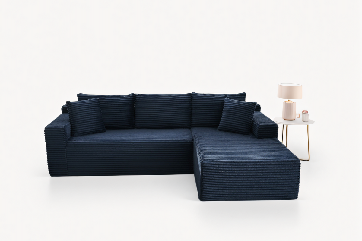 NOUVA 103" Corduroy Right Chaise Sofa