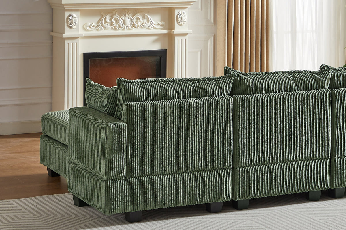 HARLOW 114&quot; Corduroy Sofa w/ Storage
